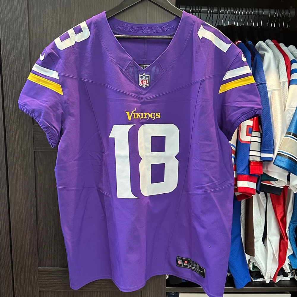 Justin Jefferson Minnesota Vikings Nike Vapor F.U.S.E. Elite Athentic NFL Jersey